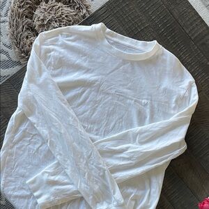 American Eagle White Long Sleeve Tee Mens Size Medium
